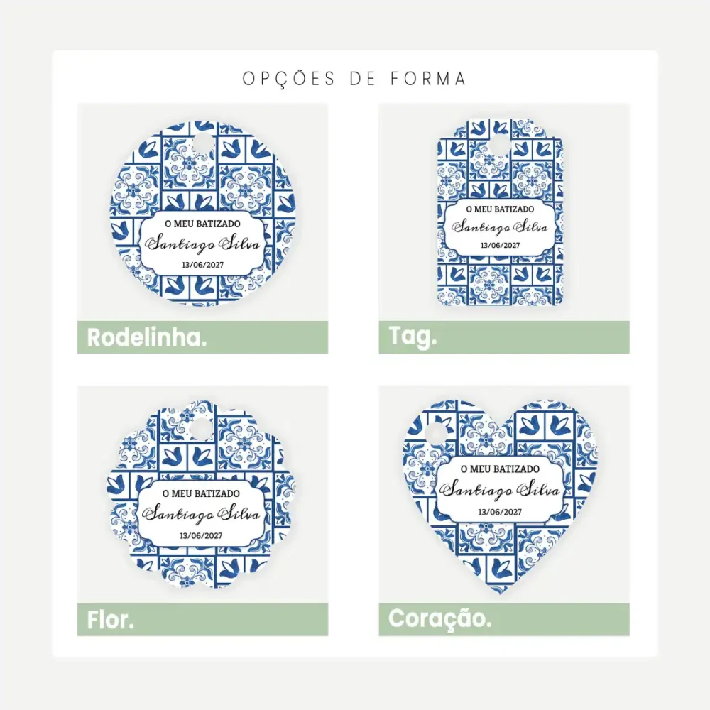 Papelaria Complementar - Etiquetas Recortadas